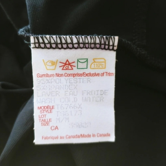 MIA Black Sparkles Multi-layered Top M - Picture 8 of 8